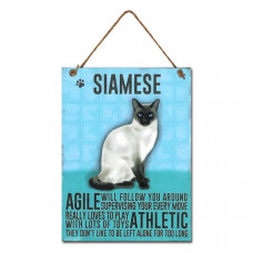 Siamese Cat Metal Wall Hanging 
