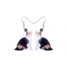 Calico Torti Acrylic Earrings