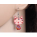 Contemplative Kitty Acrylic Earrings