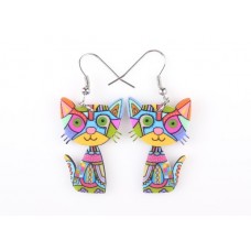 Bright Cat Acrylic Earrings