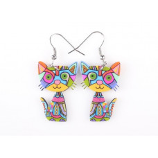Bright Cat Acrylic Earrings