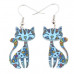 Happy Kitty Acrylic Earrings
