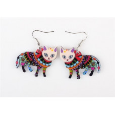Elizabethan Cat Acrylic Earrings
