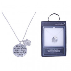 EQUILIBRIUM 'CATS MAKE MY LIFE WHOLE' PENDANT NECKLACE