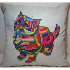 Rainbow Cat Cushion