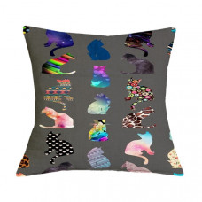 Colourful Cat Stripe Cushion