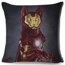 Iron Cat Superhero Cat Cushion